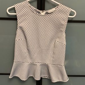 CLUB MONACO - peplum top - size M
